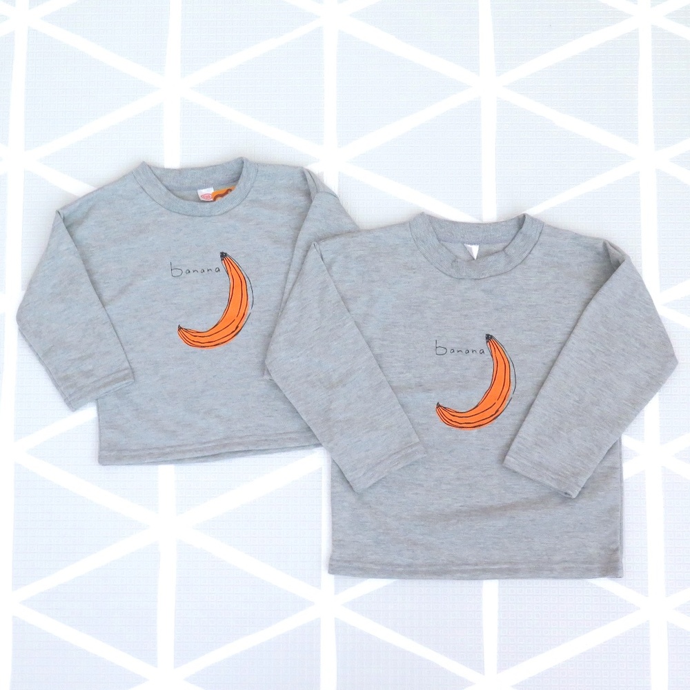 Matching Sibling Banana Sweatshirt